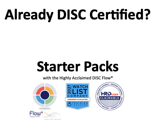<br><br><b>DISC Flow® Starter Packs </b><br>(for Certified DISC Trainers)